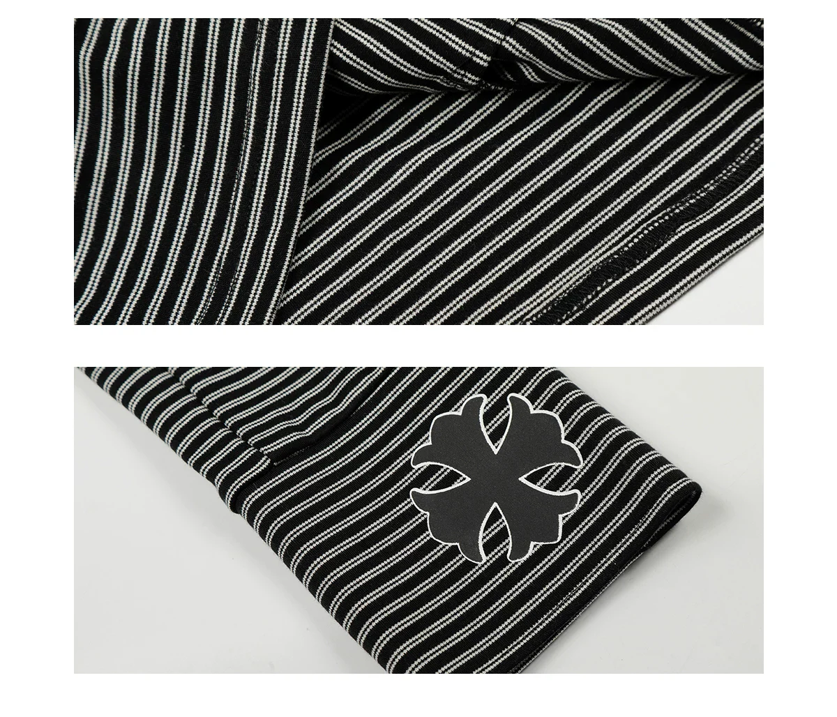 Striped Zip Up Hooded Sweatshirt - Image 8