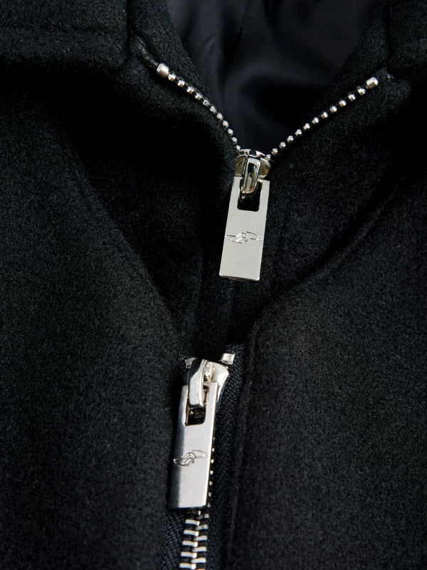 Studded Collar Technical Zip Jacket - Image 4
