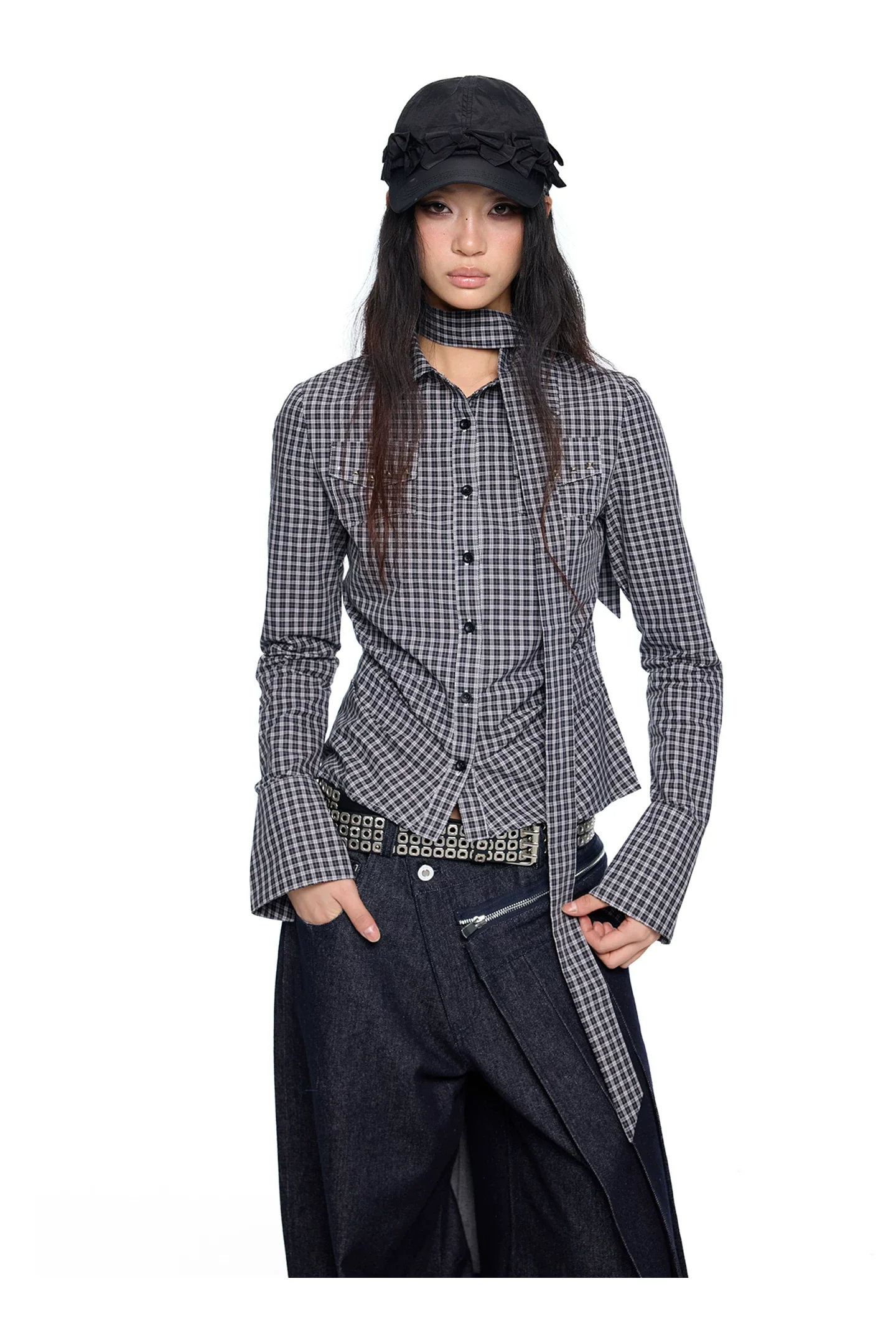 Studded Pocket Button-Up Shirt - Image 4