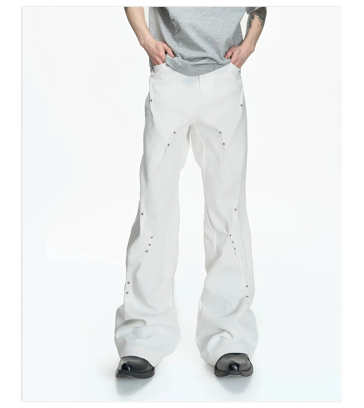 Studded Straight Leg Pants - Image 5