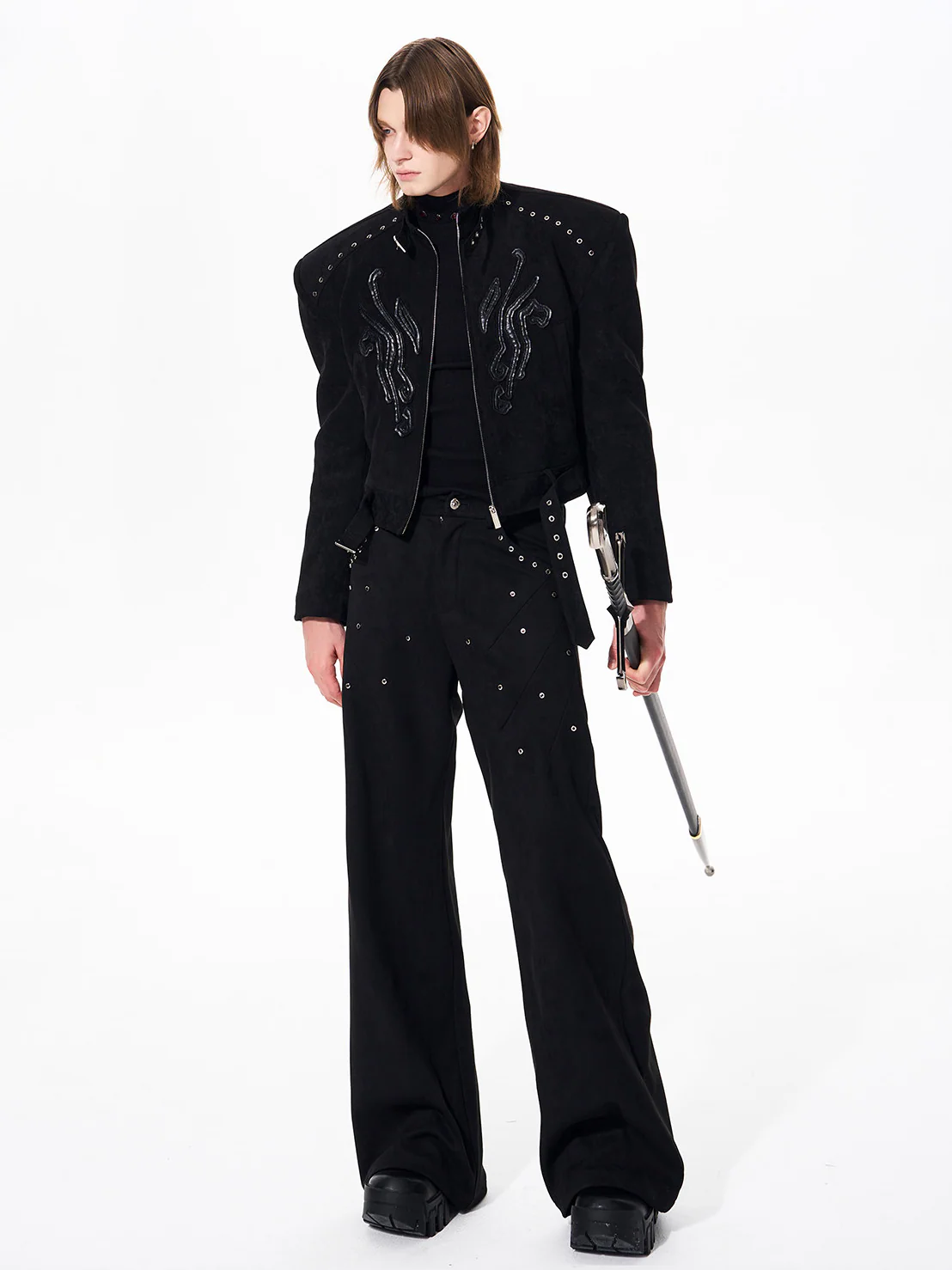 Suede Studded Jacket