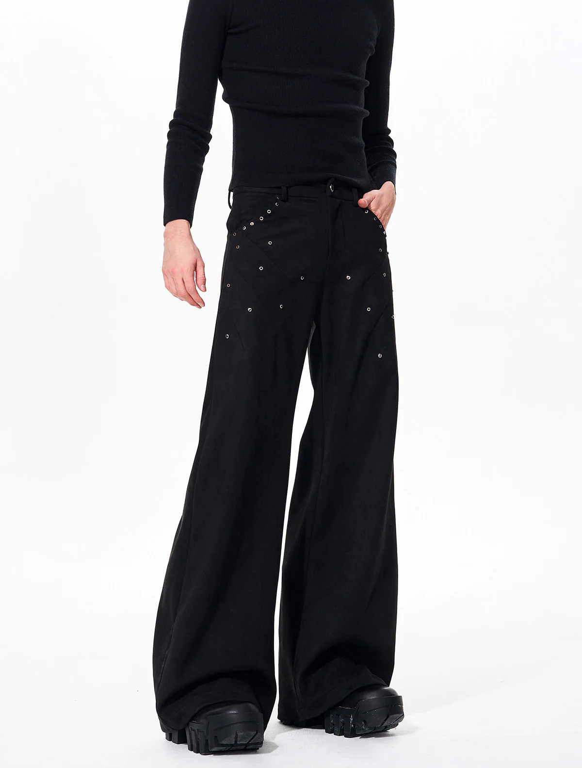 Suede Studded Jacket - Image 5