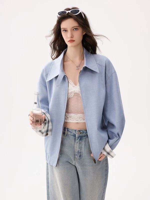 Tencel Linen Denim Reversible Jacket - Image 2