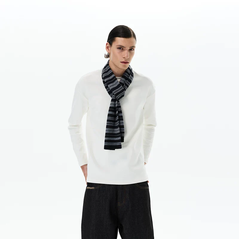 Tencel Slim Fit Long Sleeve Pullover - Image 2