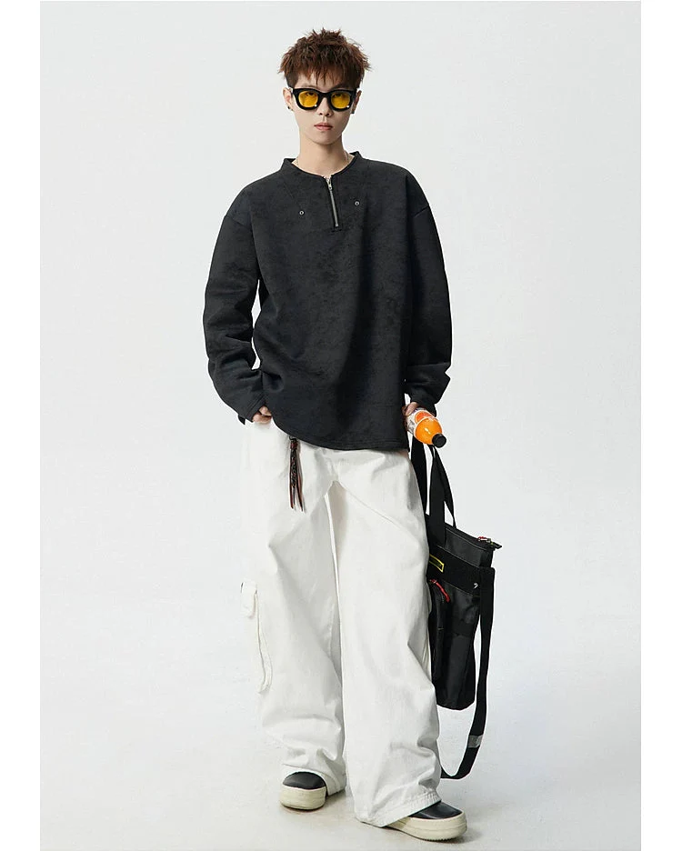 Tie-Dye Half-Zip Long-Sleeve Pullover - Image 10