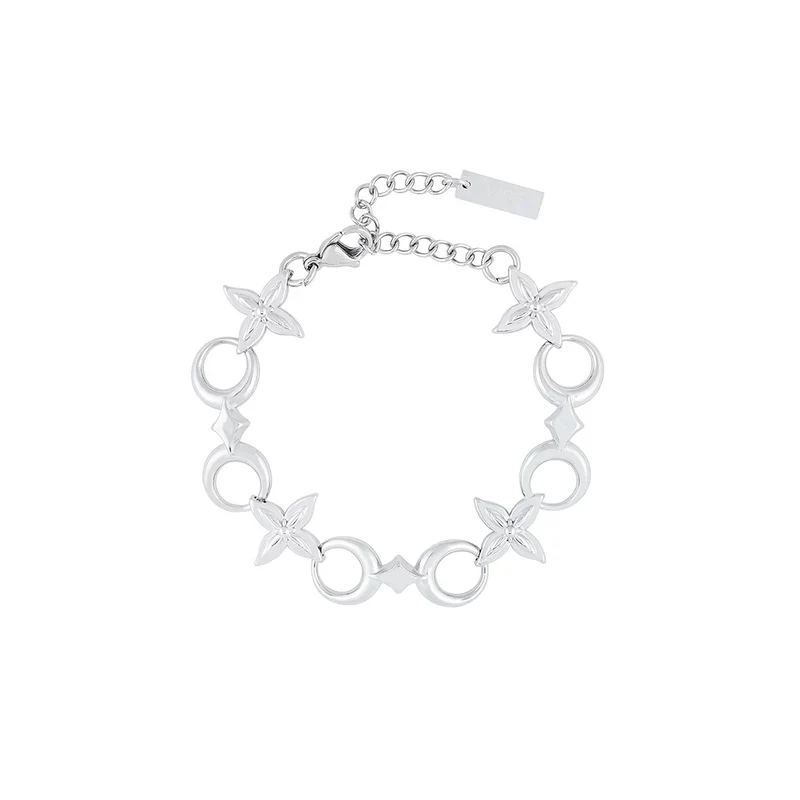 Titanium Steel Star Flower Chain Bracelet - Image 5
