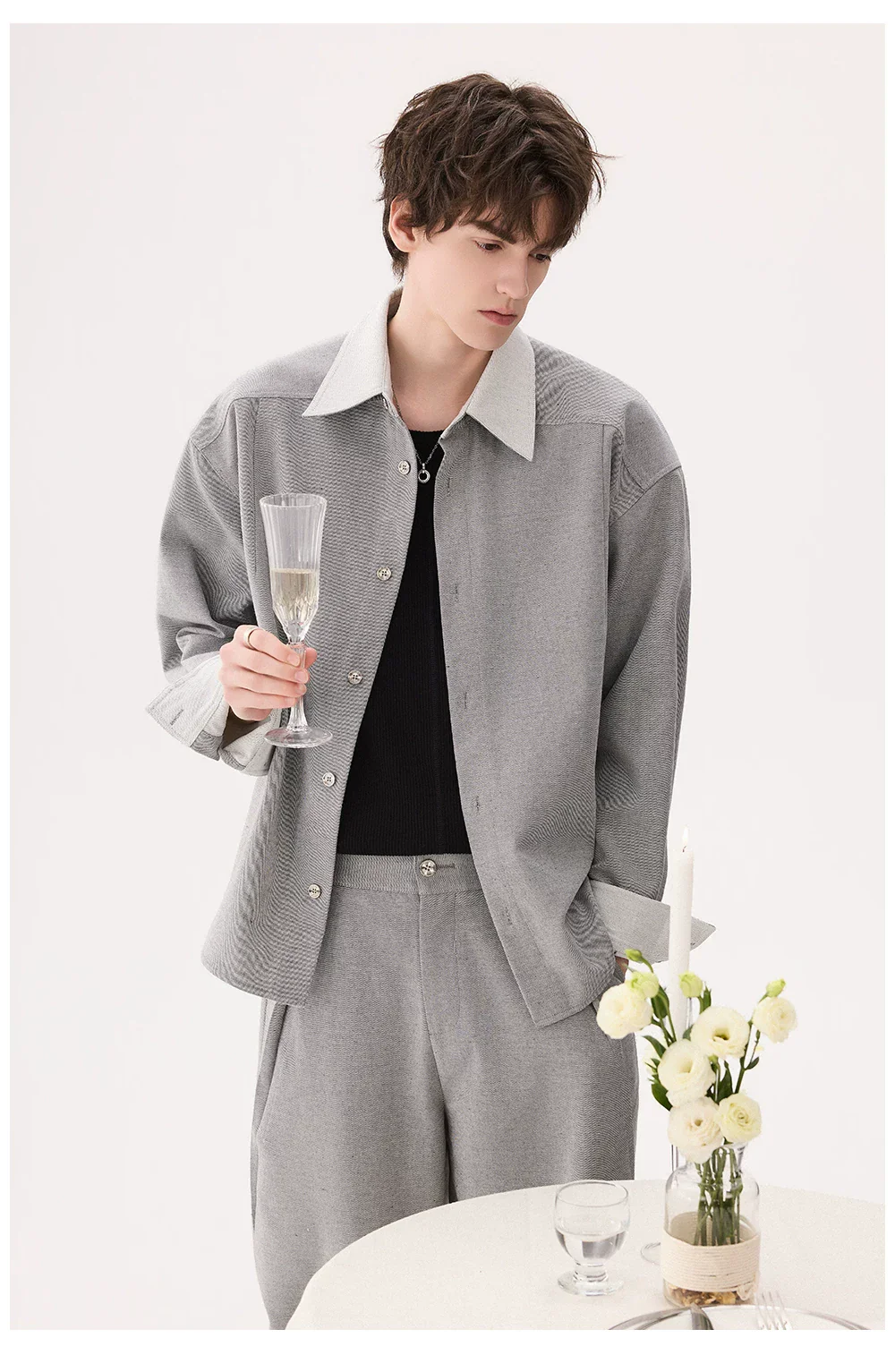 Two-Piece Collared Shirt and Pants - Image 8