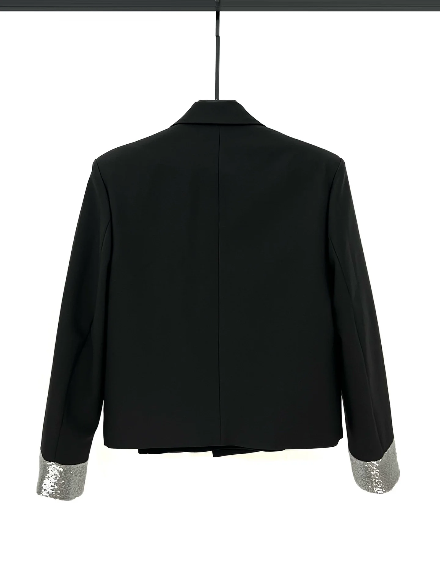 Sequined Double-breasted Short Jacket - Image 2