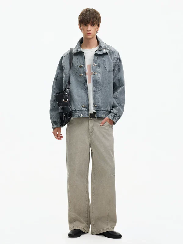 Vintage Distressed Short Denim Jacket - Image 6