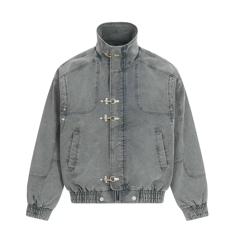 Vintage Distressed Short Denim Jacket - Image 8