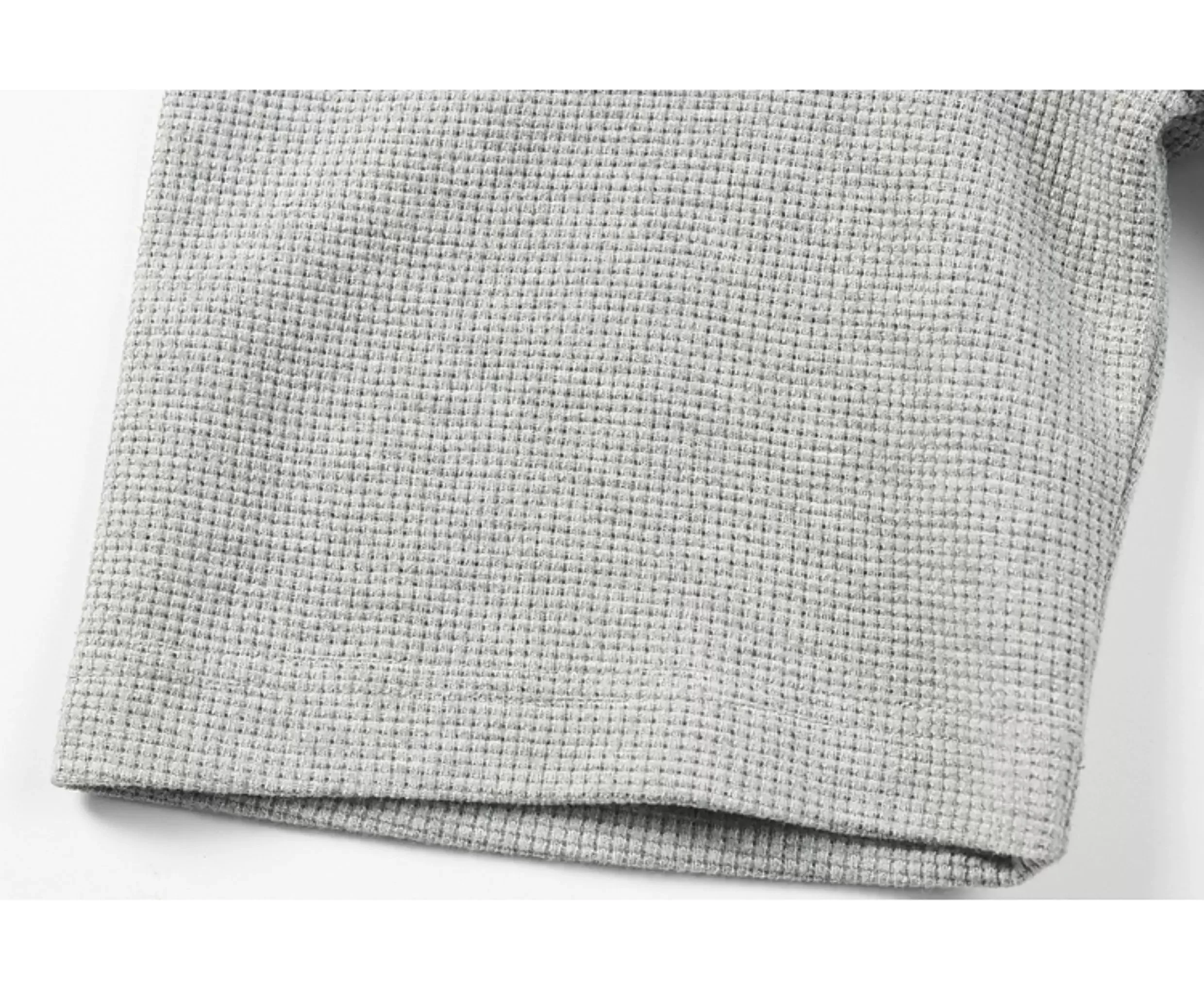 Waffle Knit Short Sleeve Polo Shirt - Image 11
