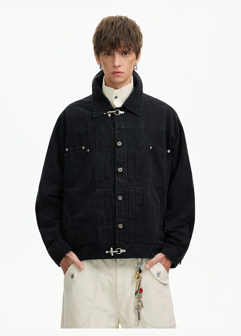 Washed Canvas Workwear Short Jacket
