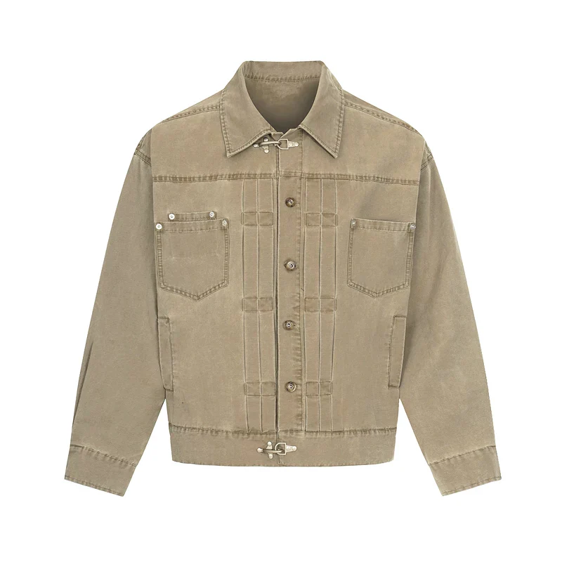 Washed Canvas Workwear Short Jacket - Image 10