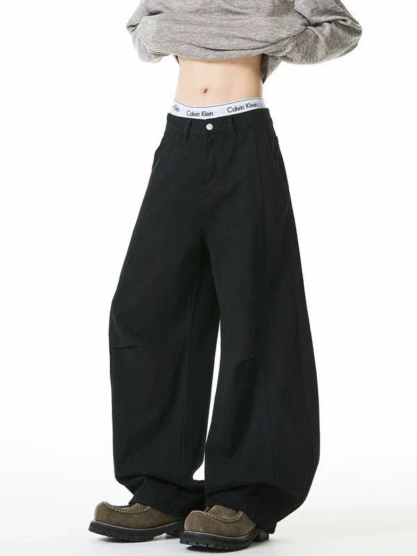 Washed Distressed Patchwork Jeans - Image 3