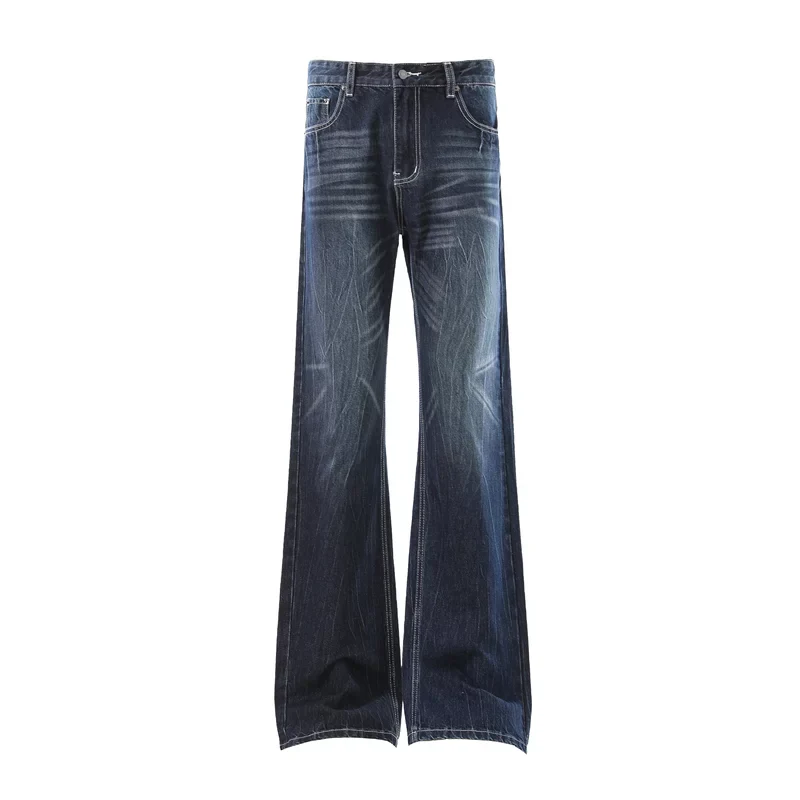 Whiskered Flare Leg Jeans - Image 2