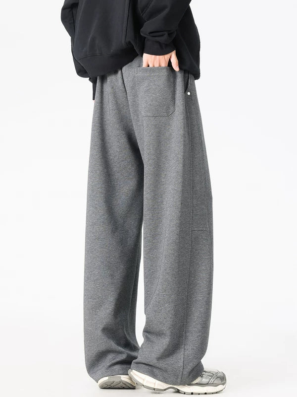 Wide Leg Athletic Drawstring Sweatpants - Image 3