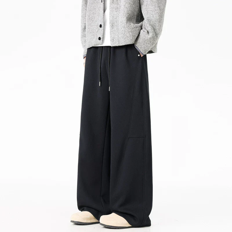 Wide Leg Athletic Drawstring Sweatpants - Image 6