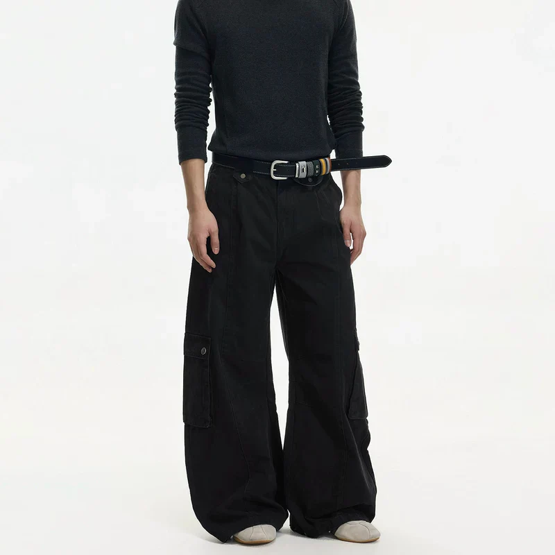 Loose Fit Wide-Leg Cargo Pants - Image 5