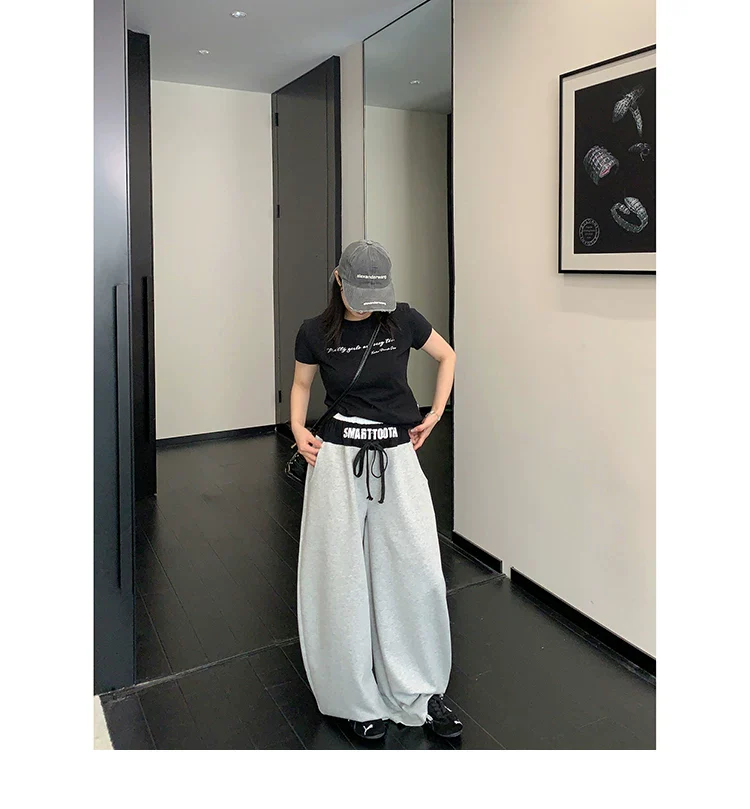 Drawstring Waist Colorblock Sweatpants - Image 7