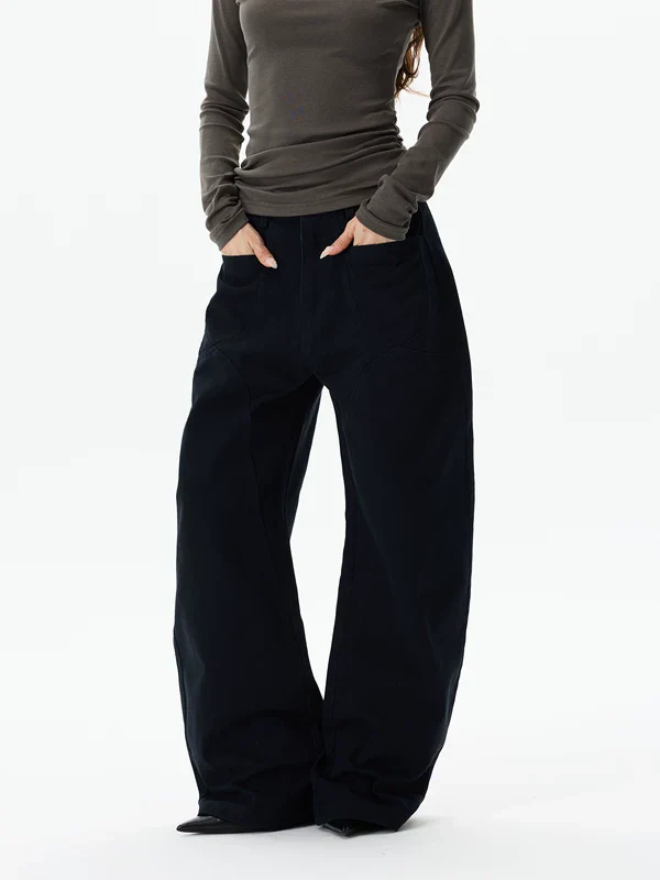 Wide Leg Deconstructed Cargo Pants - Image 2