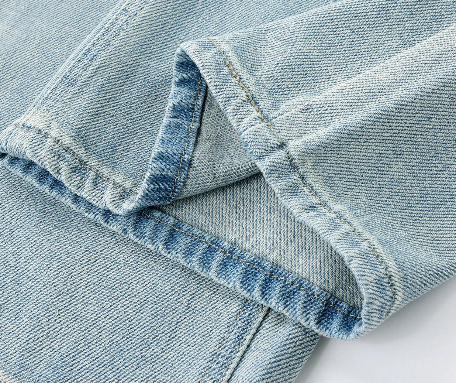 Dog Embroidery Wide Leg Denim Pants - Image 8
