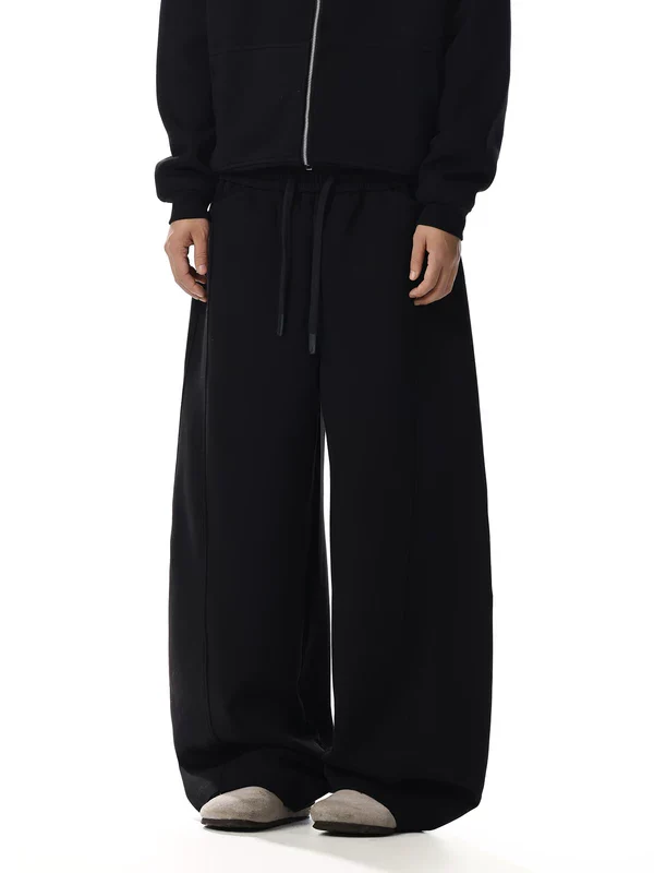 Wide Leg Drawstring Athletic Sweatpants - Image 3
