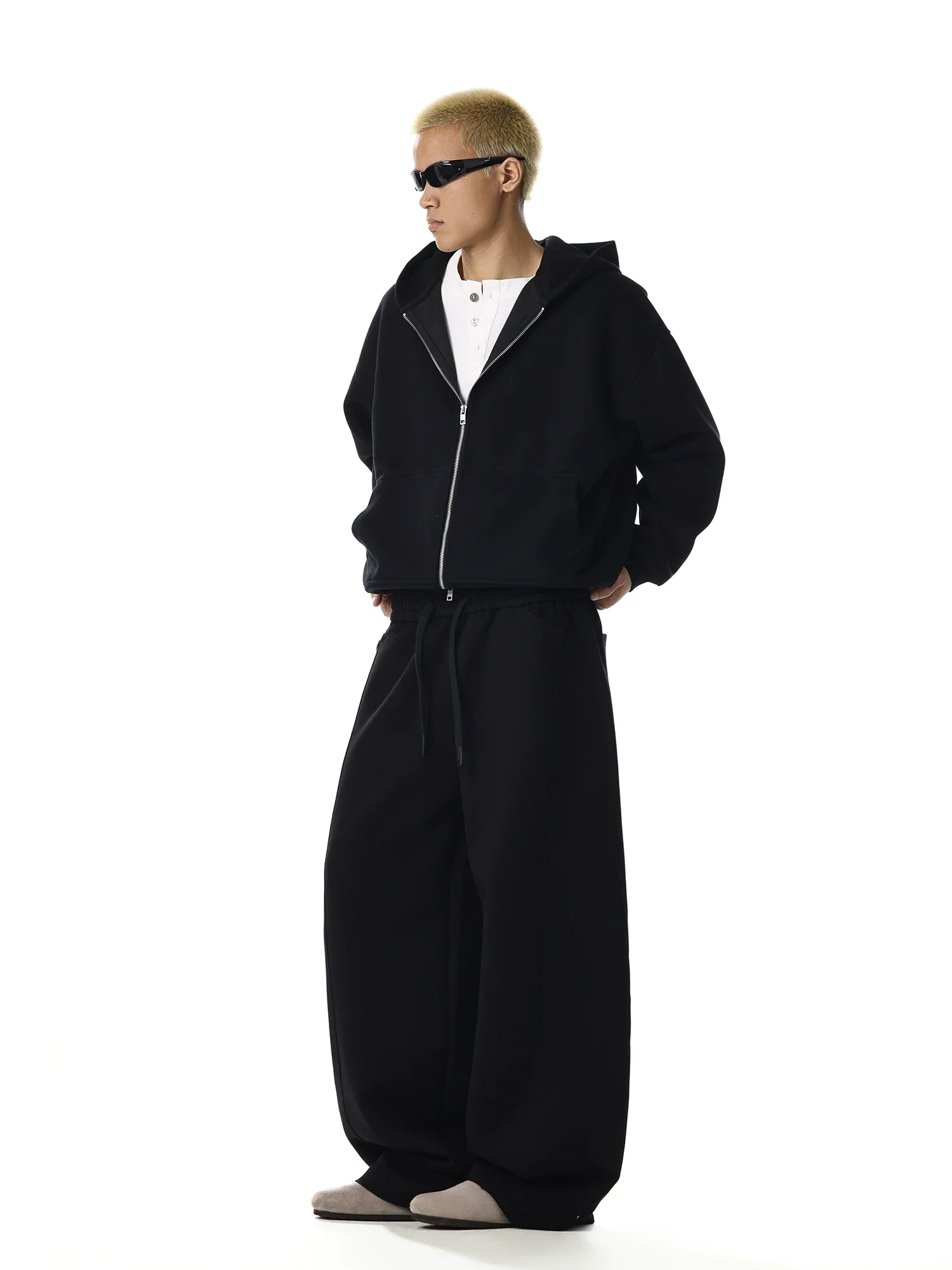 Wide Leg Drawstring Athletic Sweatpants - Image 6
