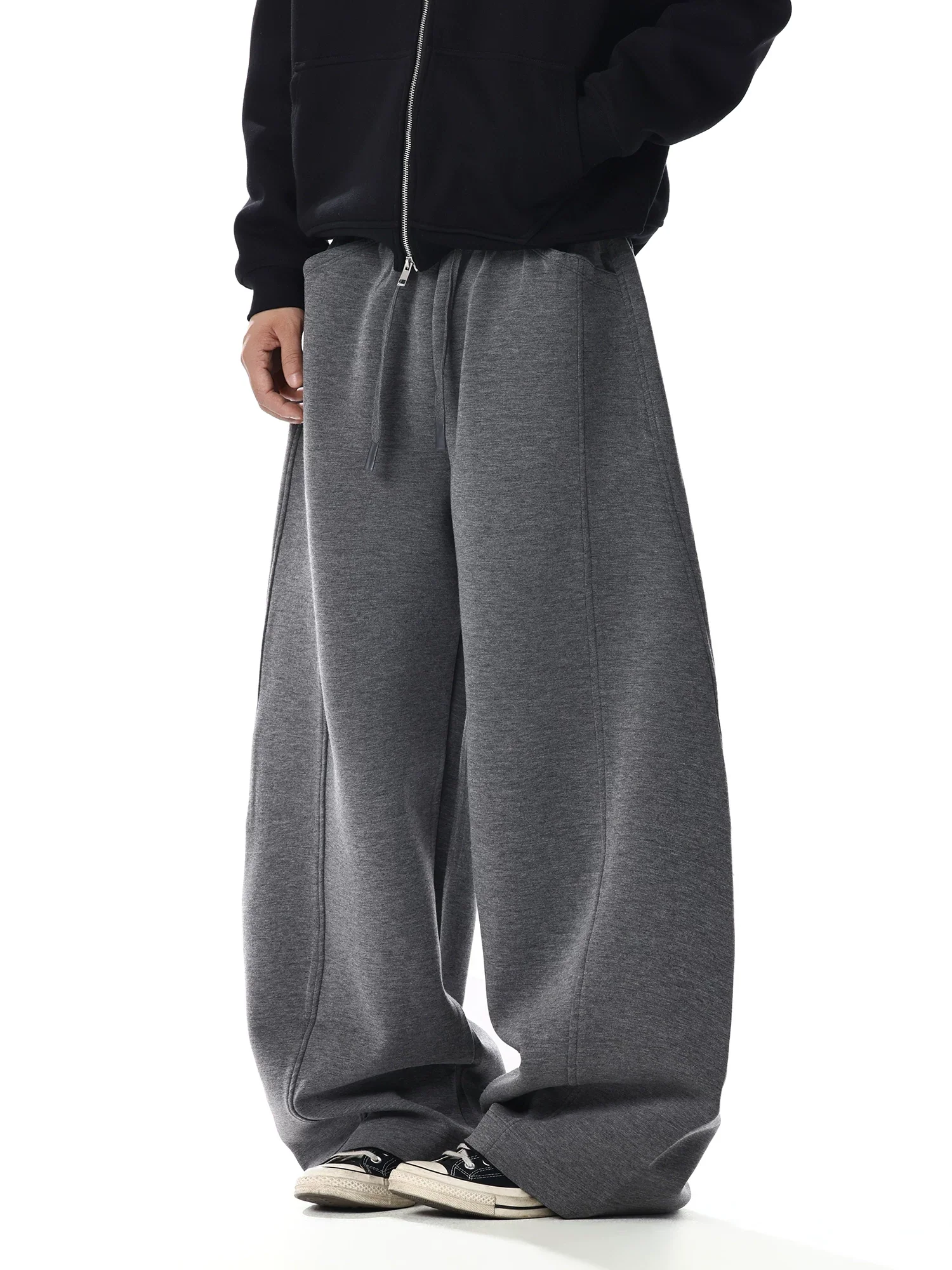 Wide Leg Drawstring Casual Lounge Pants - Image 6