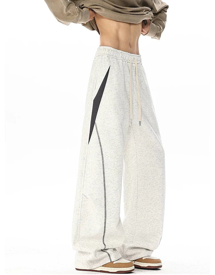 Wide-Leg Drawstring Elastic Waist Sweatpants - Image 7