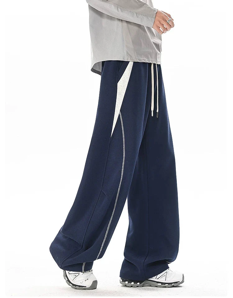 Wide-Leg Drawstring Elastic Waist Sweatpants - Image 9