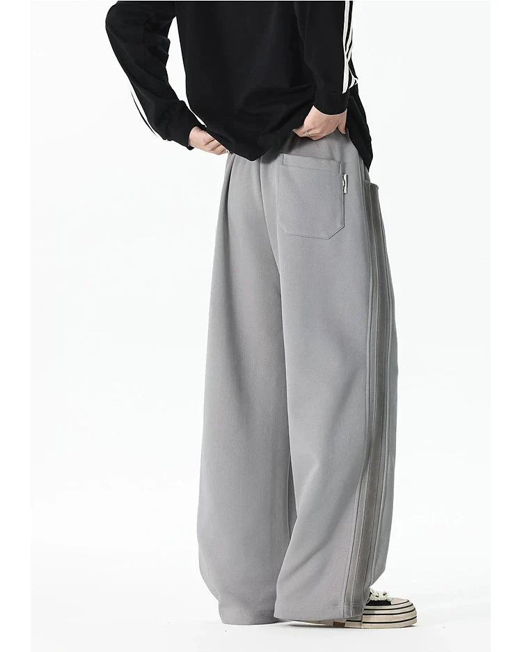 Wide Leg Drawstring Elastic Waist Sweatpants - Image 10