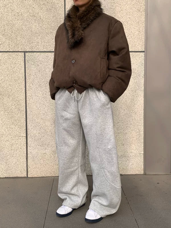 Wide Leg Drawstring Sweatpants