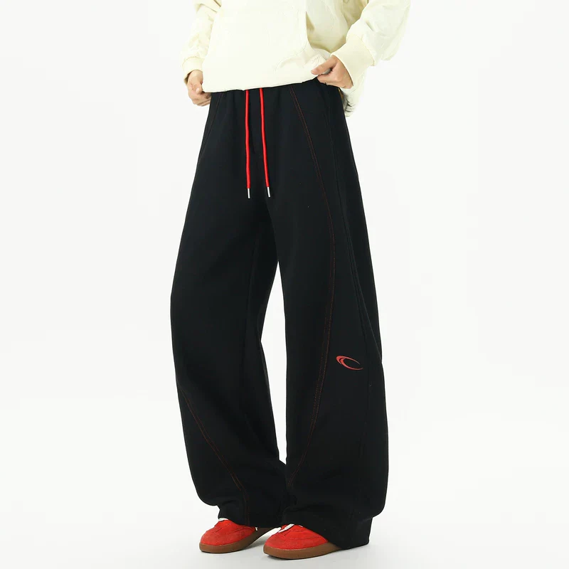 Wide-Leg Fleece-Lined Sweatpants - Image 4