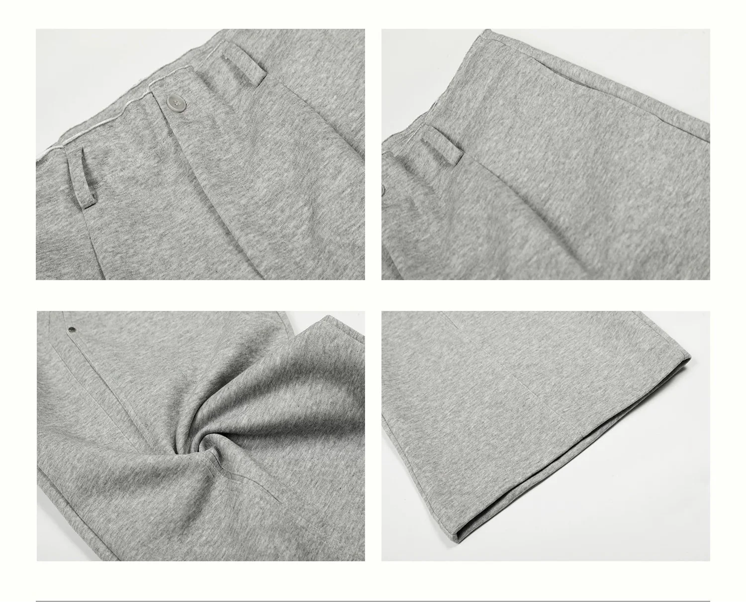 Cargo Pockets Wide-Leg Fleece Sweatpants - Image 7