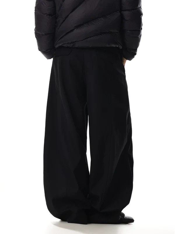 Wide Leg Floor Length Suit Pants - Image 5