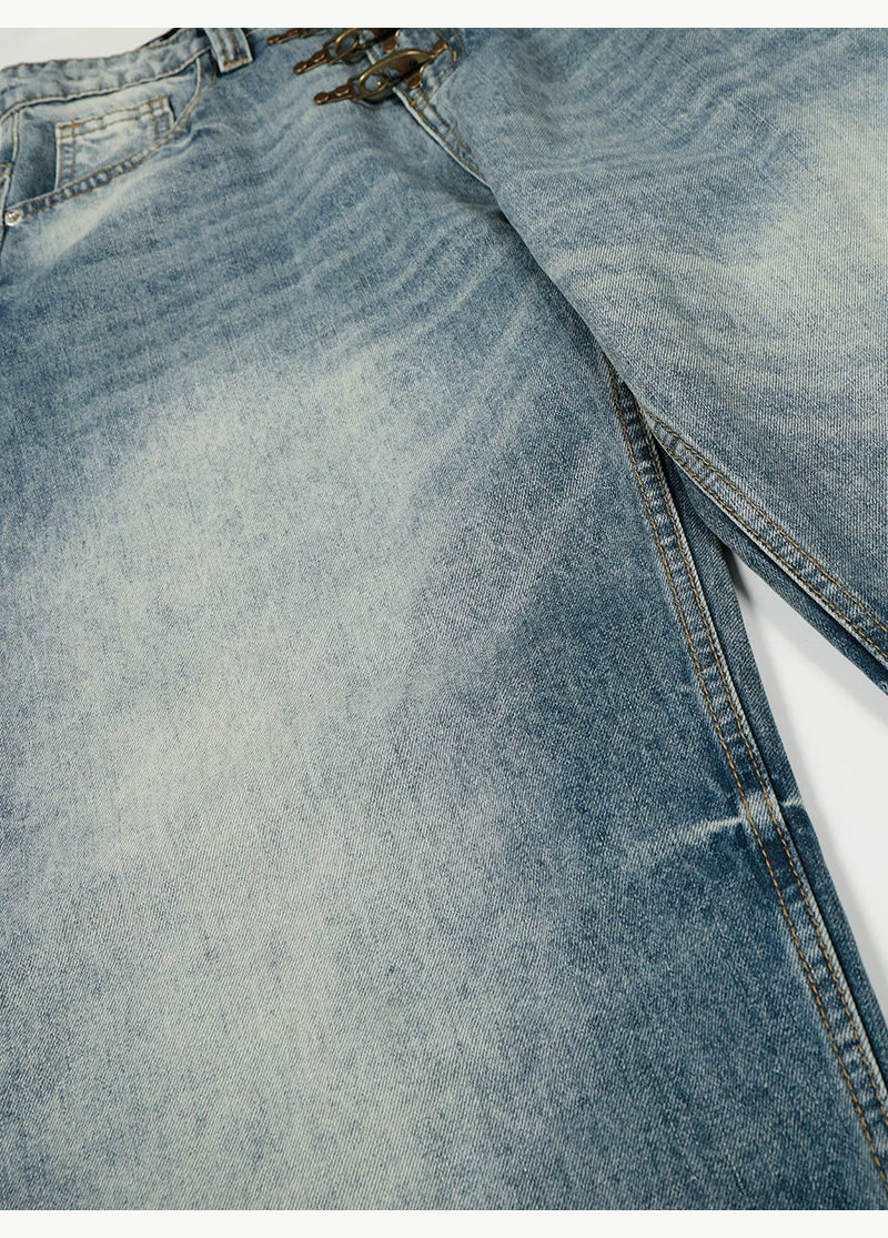 Wide-Leg Lace-Up Denim Jeans - Image 8