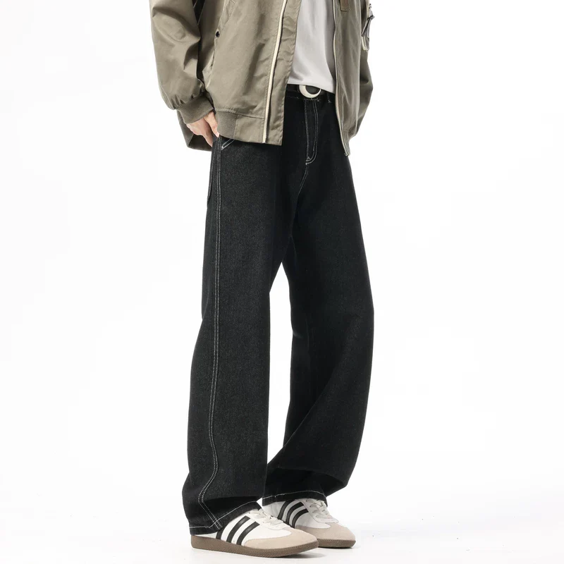 Wide Leg Loose Fit Denim Jeans - Image 4
