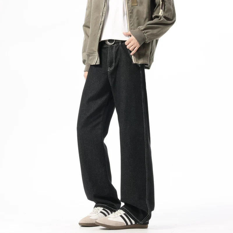 Wide Leg Loose Fit Denim Jeans - Image 5