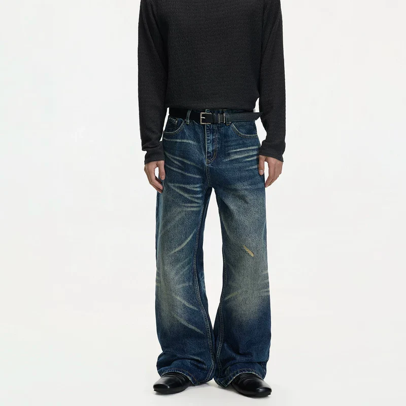 Wide Leg Loose Fit Denim Pants - Image 3