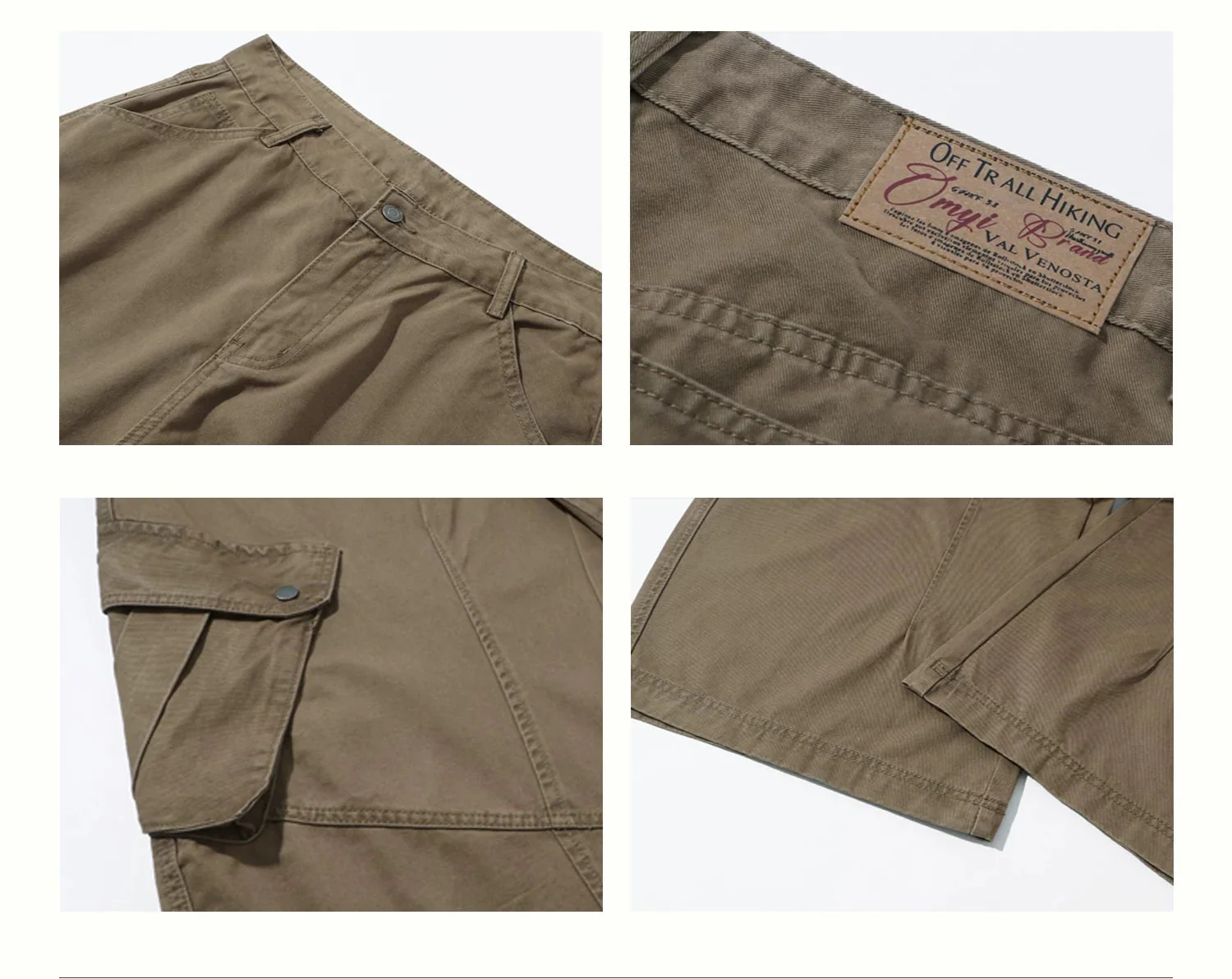 Wide Leg Multi-Pocket Cargo Pants - Image 9