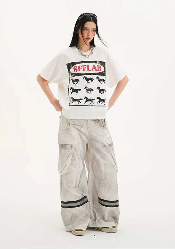 Multi-Pocket Cargo Reflective Pants - Image 6