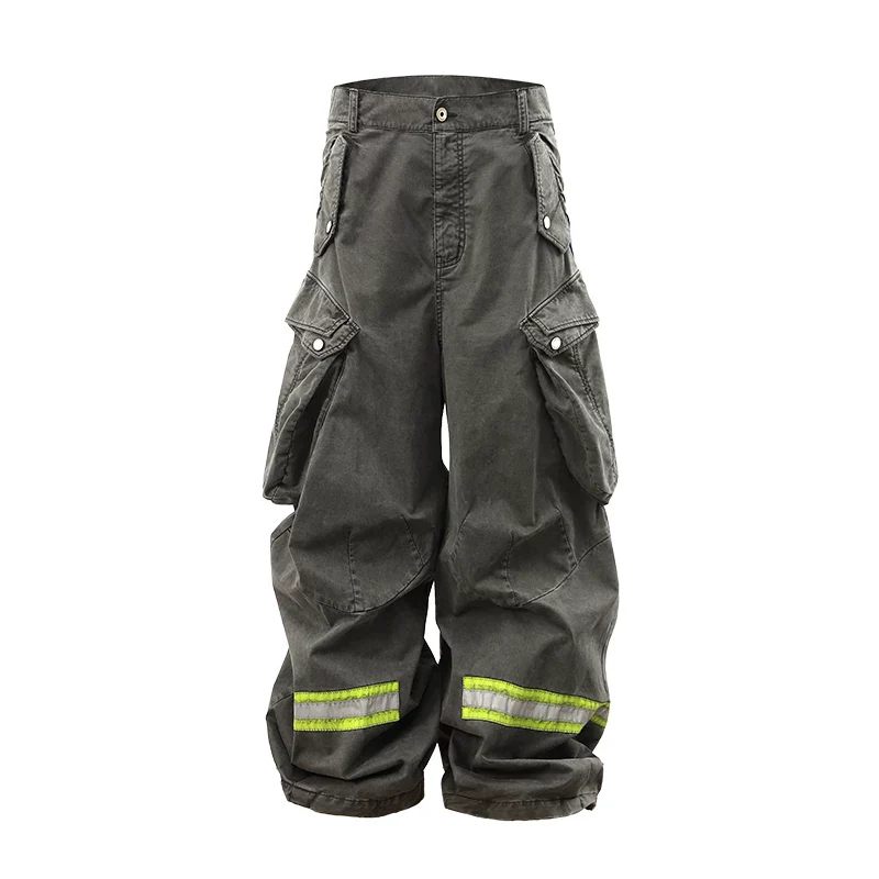 Multi-Pocket Cargo Reflective Pants - Image 8