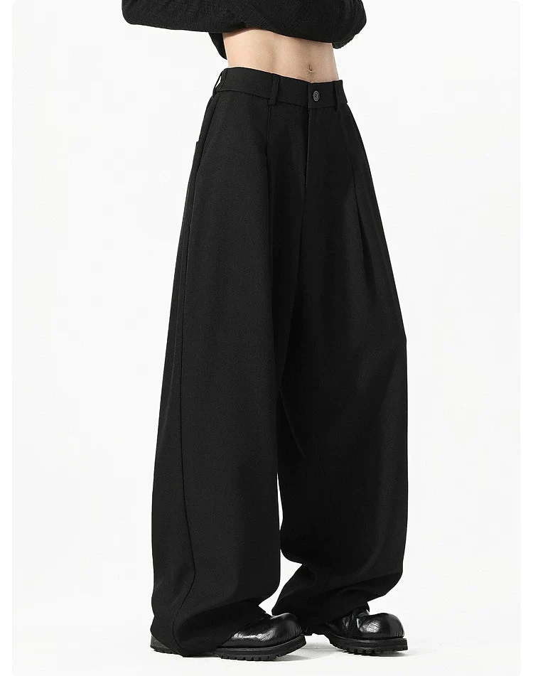 Wide Leg Pleated Pants - Image 7