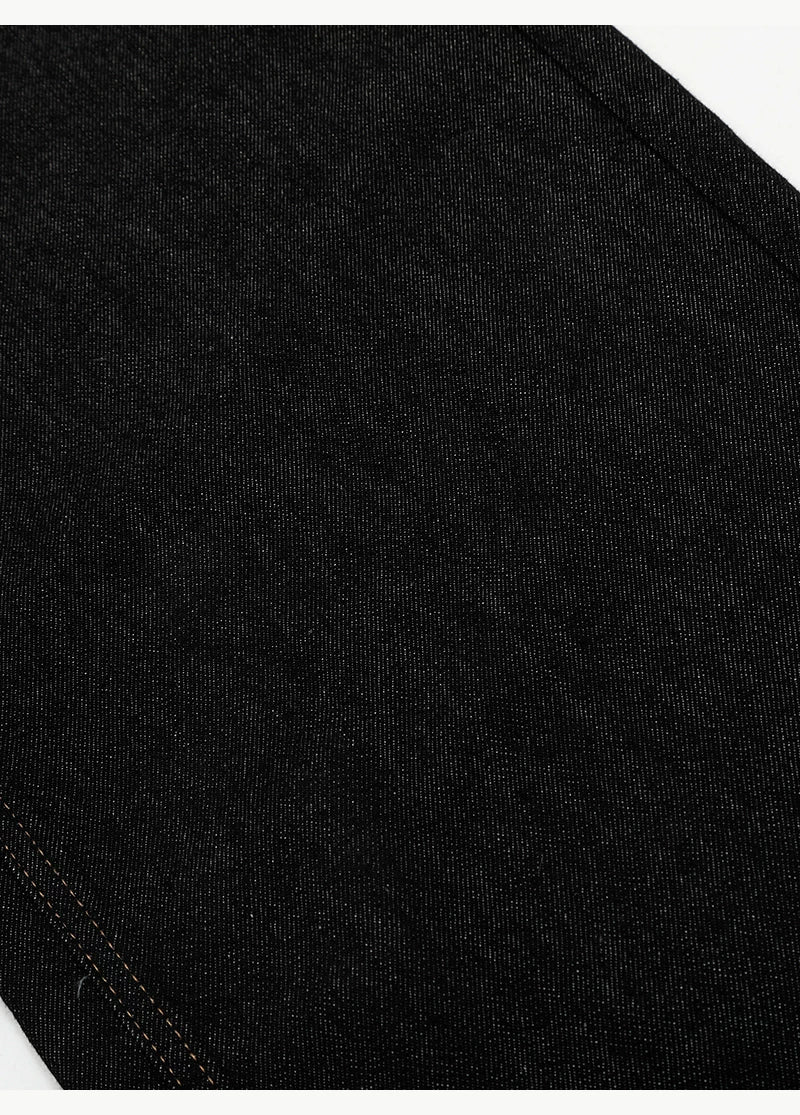 Wide Leg Raw Denim Jeans - Image 11