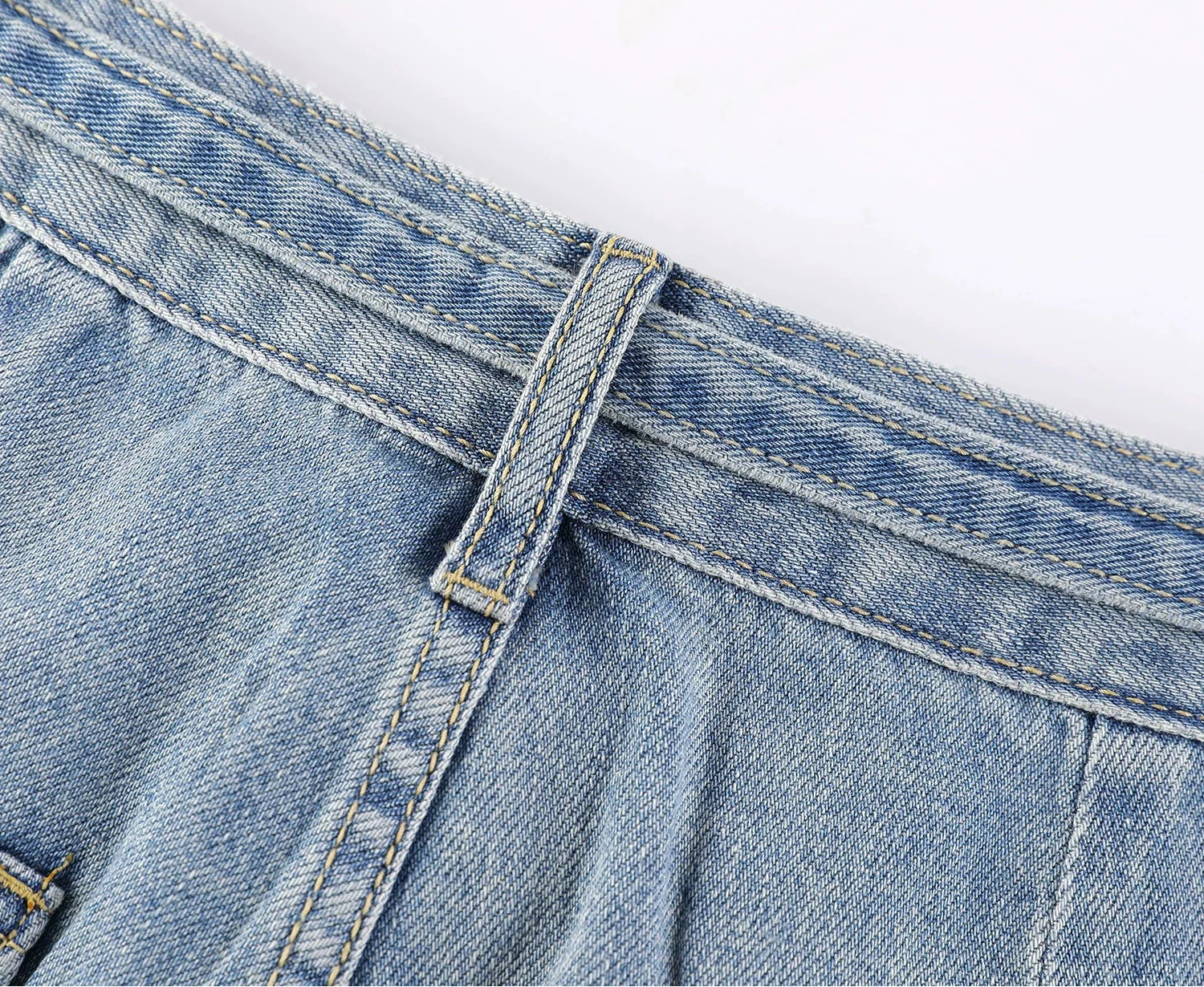 Wide-Leg Rhinestone Jeans - Image 10