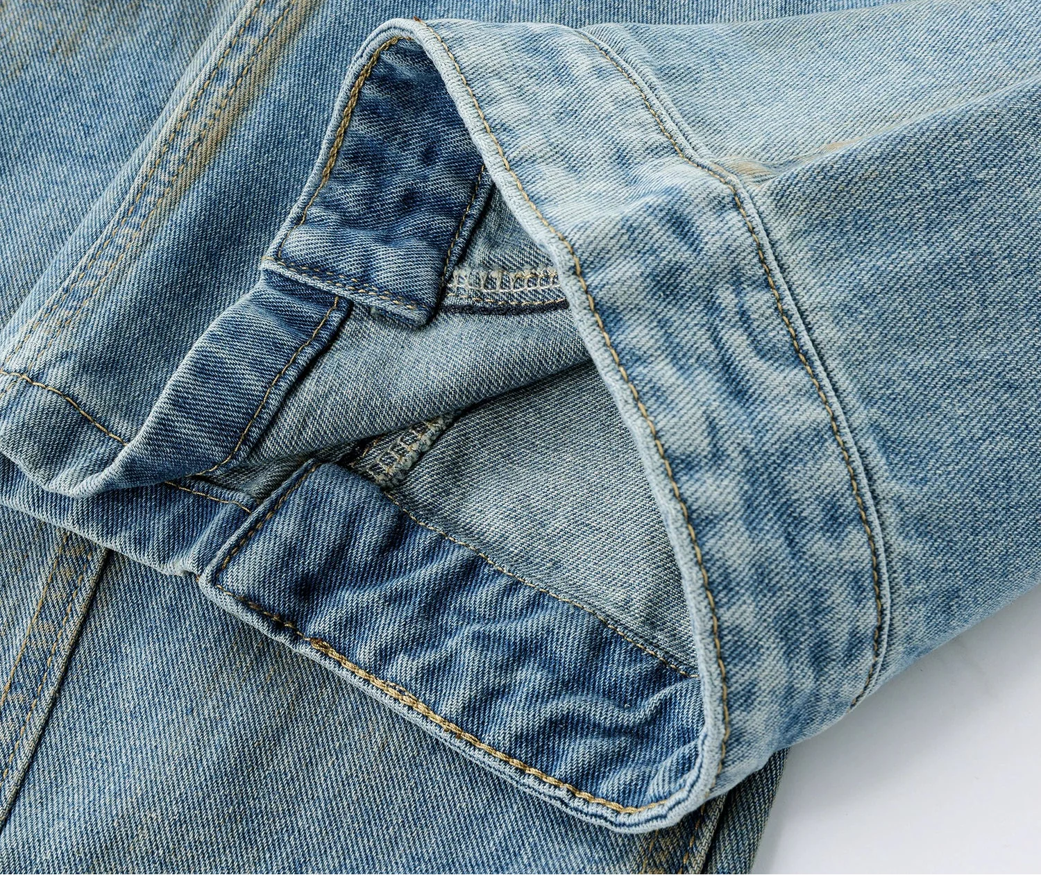 Wide Leg Soft Denim Pants - Image 6