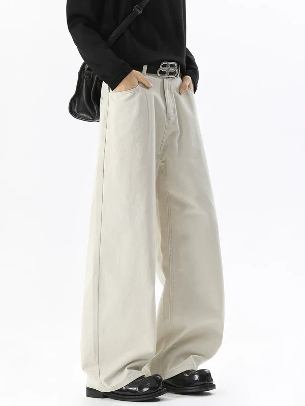 Wide Leg Straight Fit Casual Pants - Image 4