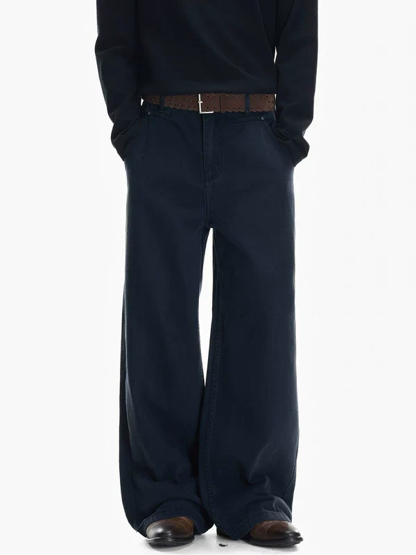 Wide Leg Straight Fit Casual Pants - Image 2