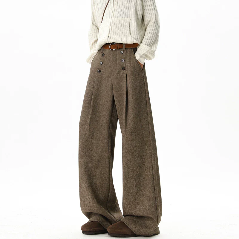 Wide Leg Straight Fit Pants