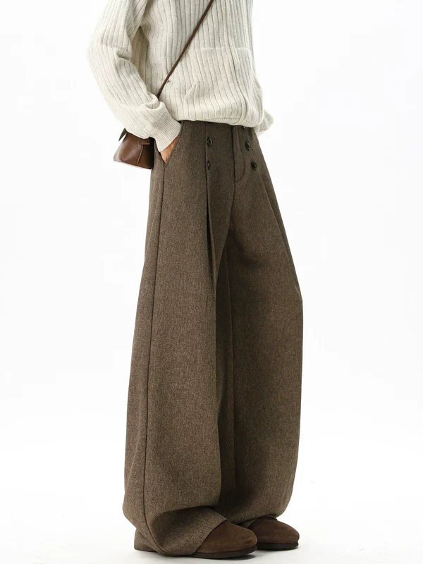 Wide Leg Straight Fit Pants - Image 2